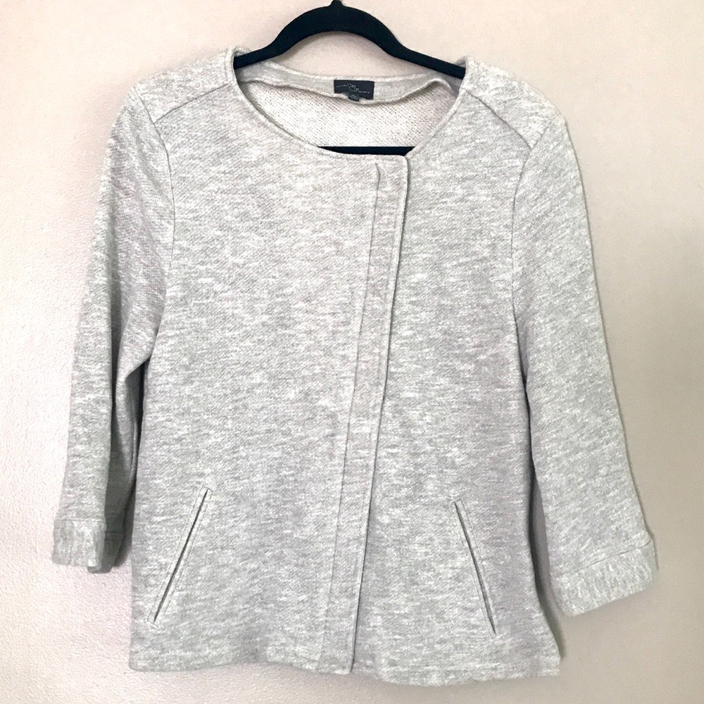 Market and spruce 3/4 sleeve blazer